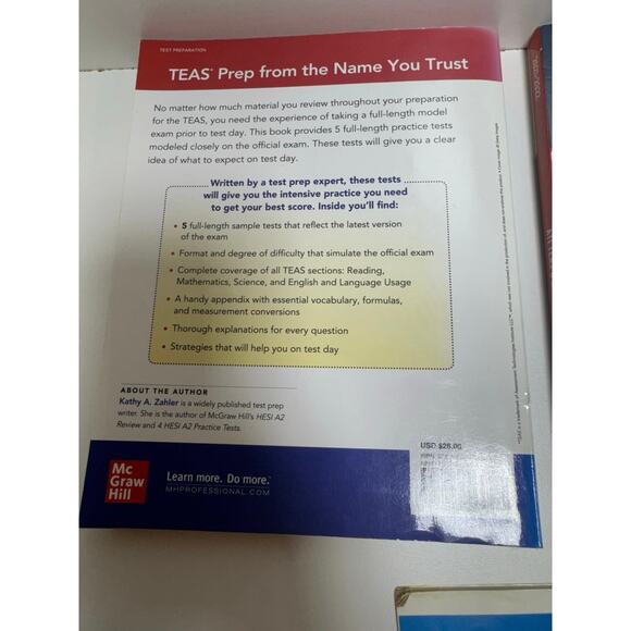 McGraw Hill ATI TEAS Study Guide Practice Tests Lot Of Three - Picture 4 of 12